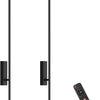 Lot de x2 Appliques Murale LED avec Télécommande Noir - 100 cm, 28 W, 3000 K-6000 K, avec Fonctions de Variation d'Intensité et de Minuterie