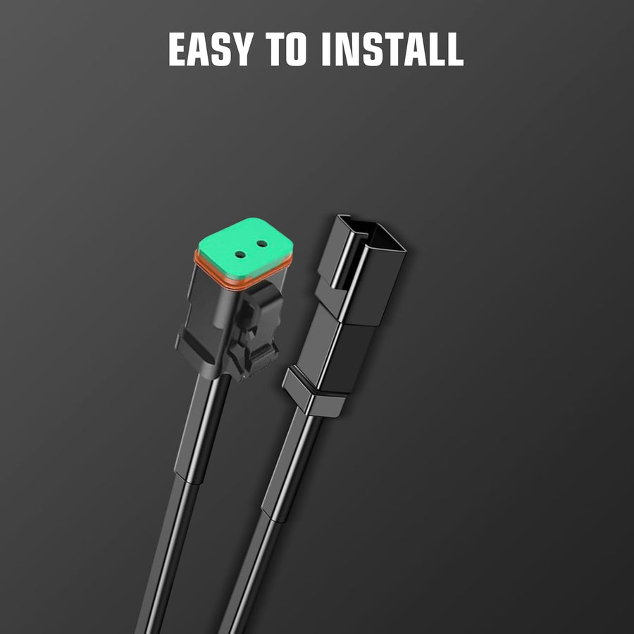 Barre Lumineuse LED 58cm, 60W Spot Feux de Route avec Câblage DT, 6000 lumens étanches à Une rangée Feux Phare de Travail pour véhicules camions SUV Bateaux VTT UTV éclairage Tout-Terrain