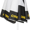 Cressi Sunshell Pro Umbrella - Parasol d'Extérieur Léger et Portable, Réglable et Inclinable pour se Protéger du Soleil et des Intempéries, Blanc/Noir/Jaune, Ø 220cm
