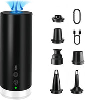 Pompe à Air Électrique Portable 4000mAh avec Lumière LED Gonflage/Dégonflage Rapide pour Matelas Pneumatiques de Camping, Piscines Gonflables, Sacs sous Vide et Accessoires