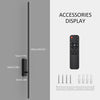 Lot de x2 Appliques Murale LED avec Télécommande Noir - 100 cm, 28 W, 3000 K-6000 K, avec Fonctions de Variation d'Intensité et de Minuterie