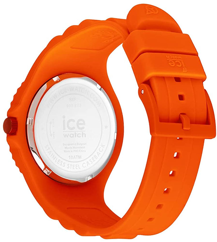 Montre Orange Flashy Sport Moderne Ice Watch Homme Bracelet Silicone Etanche
