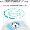 Nettoyeur de vitres magnétique 3-30 mm, Nettoyeur réglable à Double et Triple vitrage, Nettoyeur de vitres magnétique + Ensemble de Chiffon en Microfibre