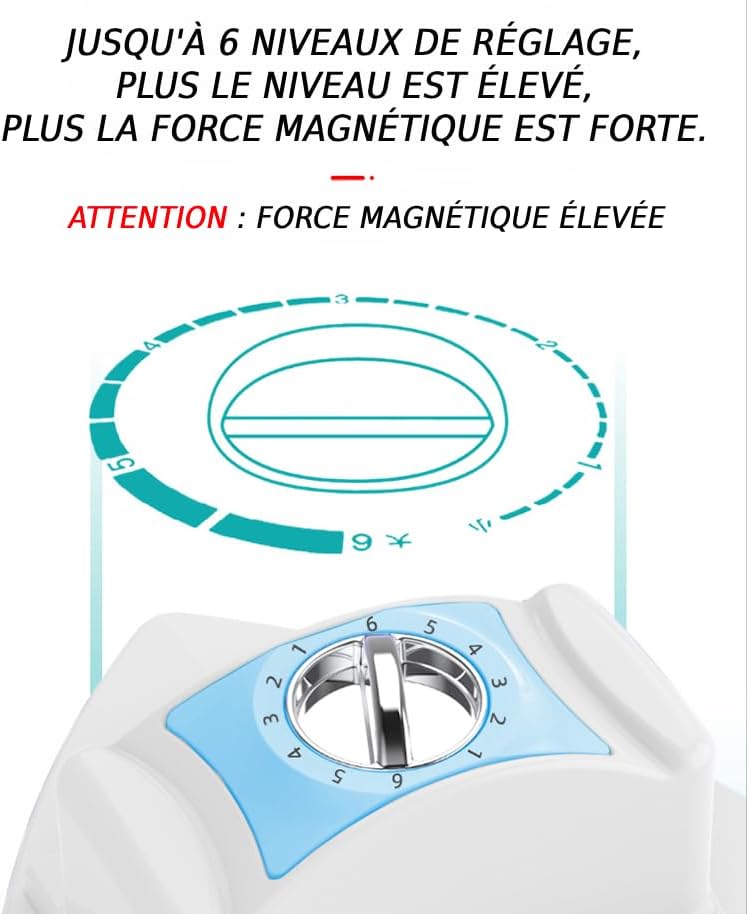 Nettoyeur de vitres magnétique 3-30 mm, Nettoyeur réglable à Double et Triple vitrage, Nettoyeur de vitres magnétique + Ensemble de Chiffon en Microfibre