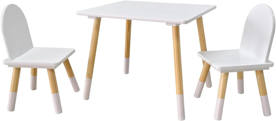Ensemble Table et Chaises pour Enfants Garçons Filles, Table d'Activités en Bois, Idéal pour La Salle de Classe, Maison, Crèche Ou Jeux