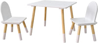 Ensemble Table et Chaises pour Enfants Garçons Filles, Table d'Activités en Bois, Idéal pour La Salle de Classe, Maison, Crèche Ou Jeux
