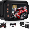 Dashcam Moto 1080P avec Caméra Avant + Arrière, 2 Pouces IPS HD Écran Voiture Dash Cam Moto avec IP65, Détection de Mouvement, Surveillance Parking pour Universel Motos