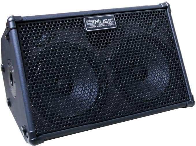 Amplificateur 2x60W Guitare Acoustique Haut-parleur Bluetooth Portable Effet Reverb Chorus Delay 7 Entrées