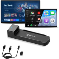FireDrive Link Pro HDMI Car TV Convertisseur pour Fire TV Stick Streaming, Apple CarPlay & Android Auto Adapter Compatible avec les véhicules CarPlay câblés, Dongle 3 en 1, Plug & Play