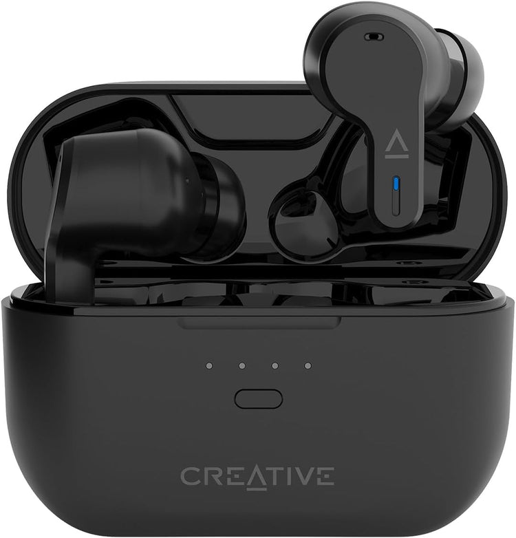 Écouteurs Bluetooth CREATIVE Zen Air Pro Résistant à Transpiration IPX5 Réduction Active Bruit Mode Ambiant Bluetooth 5.3 Autonomie 33H NOIR