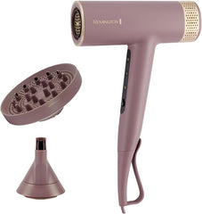 Remington AIRvive Sèche-cheveux [Moteur BLCD silencieux, 240km/h flux d'air] Concentrateur+diffuseur (Technologie Ionic Air pour styles longue durée, 12 combinaisons de chauffage et vitesse)