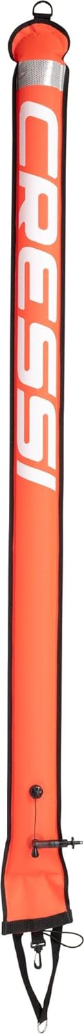 Cressi Elite Marker Buoy Orange Bouée de Marquage Plongée Unisex-Adult, 180 cm