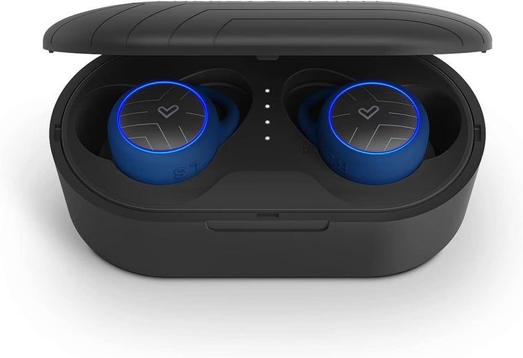 Ecouteur Bluetooth Sans Fil Oreillette Sport Etanche Tactile Autonomie Totale 20h BLEU