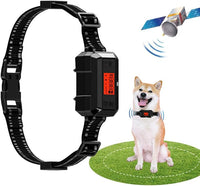 Clôture Anti-Fugue sans Fil GPS pour Chien Extérieur, Collier Anti Fugue sans Fil pour Chien IPX7 Étanche, Rayon Jusqu'à 1002m