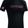 Cressi Sentinel Lady Rash Guard Taille M Manches Courtes Protection Solaire UPF 50+ Séchage Rapide Natation Surf Plongée Pêche Plage Piscine et Sports Nautiques Femme