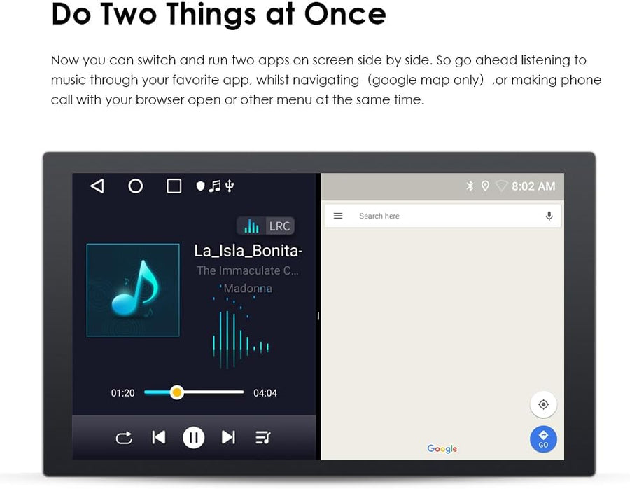 Autoradio Android 13 10,1" avec écran tactile 4 cœurs pour Peugeot 107/Toyota Aygo/Citroën C1 2005-2014 WiFi CarPlay/Android Auto Bluetooth 4G SWC GPS RDS 2 Go + 64 Go