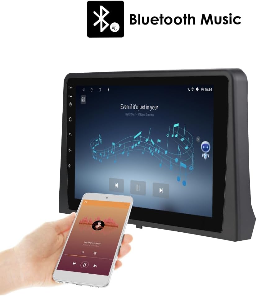 Ecran Carplay Autoradio Android 14 10,1" pour Citroën Berlingo 2019/Peugeot Partner Rifter 2020/Opel Combo 2 Go et 64 Go de mémoire, prend en charge Carplay sans fil/Android Auto, commande au volant, WiFi/4G, FM