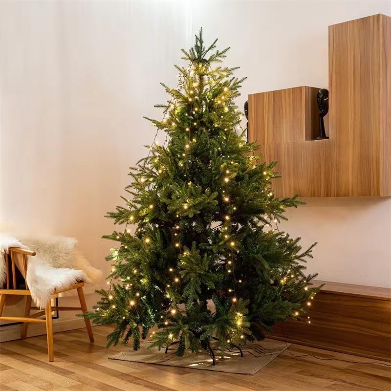 Guirlande Éclairage Sapin de Noël de 2,05 m Anneau et 8 Guirlandes 280 LED