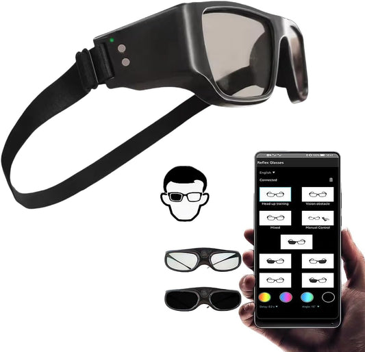 Lubeby Smart GS05 Lunettes de réflexe pour entraînement tête haute pour basket-ball, hockey, football, entraînement