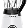 Bosch Blender VitaPower Série 4, MMB4151W, mixeur smoothies, 1200 W, 30 000 tr/min, lames en acier inoxydable, bol Tritan, 2 vitesses et fonction turbo, blanc