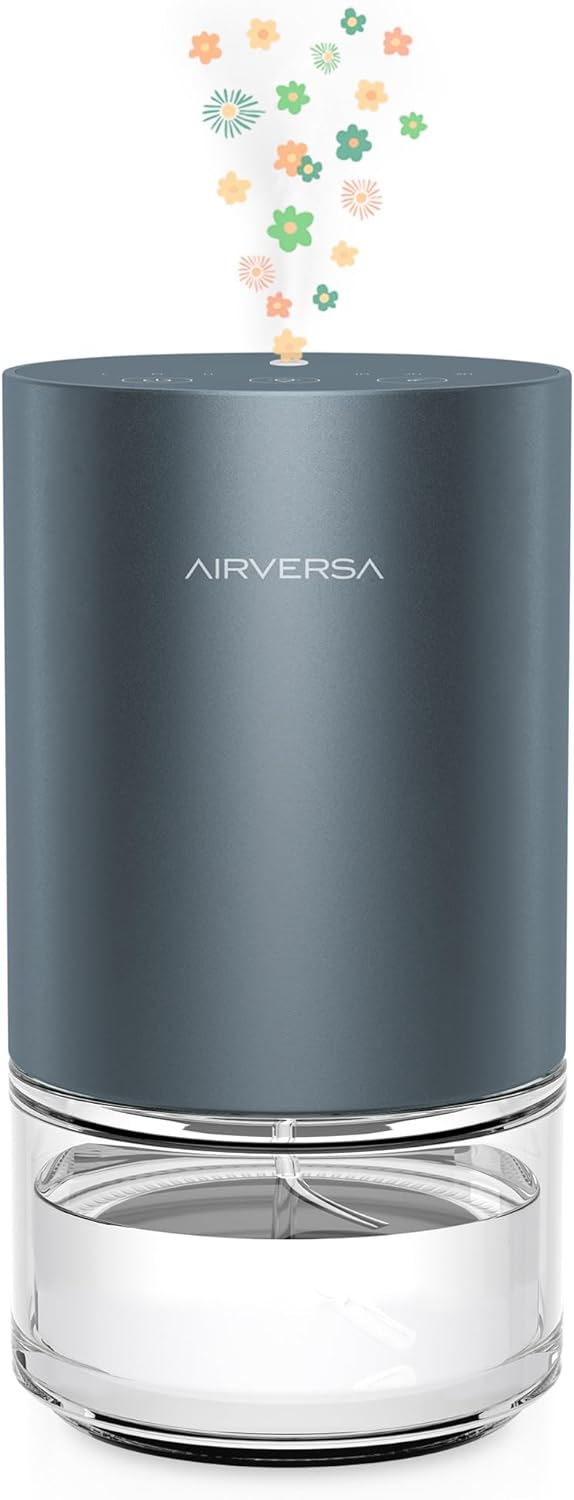 Diffuseur d'huiles essentielles sans Eau. pour la Maison, Grande Chambre, Chambre à Coucher, Voiture, Bureau, Bureau. A Batterie, Petit diffuseur avec Parfum Pur, capacité 100 ML