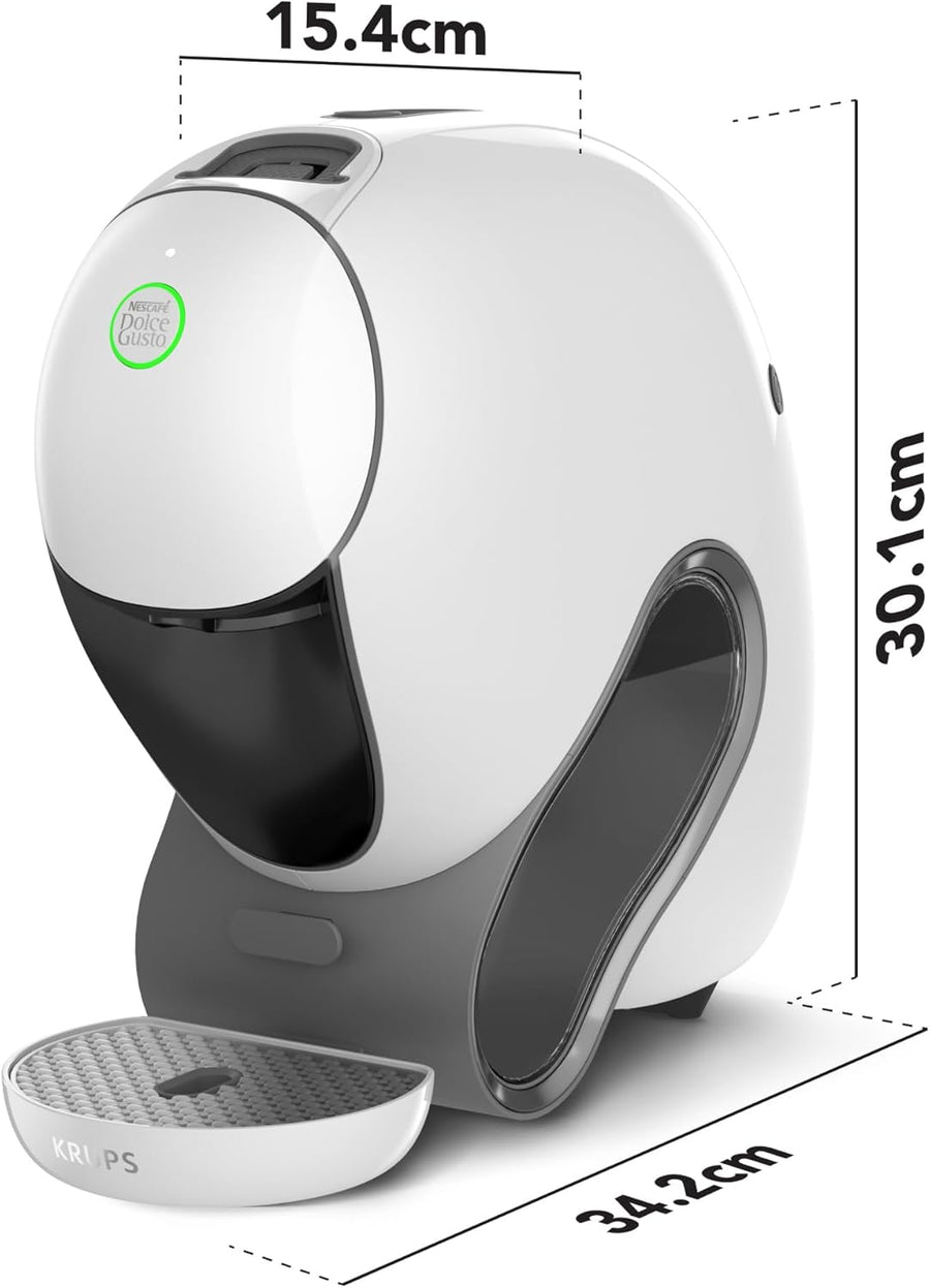 NESCAFÉ DOLCE GUSTO NEO CAFFE - Machine À Café KRUPS pour Dosettes Compostables - Technologie Brevetée SmartBrew 3-En-1 - Cafetière Connectée