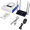 WAVLINK N300 Routeur 4G LTE avec Chipset Qualcomm - Routeur Mobile Haut Débit jusqu'à 150Mbps, WiFi 300Mbps, Slot Carte SIM, 4 Antennes 5dBi, Installation Facile, Compatible Tous Opérateurs