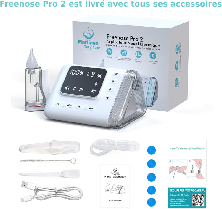 Mouche Bébé Electrique Rechargeable Aspiration 9 Niveaux