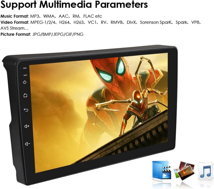 Autoradio 4 cœurs 2G+64G Android 14 9" pour Citroën C2 C3 2001 2002 2003 2004 2005 2006 2007 2008 2009 2010, Prend en Charge Carplay/Android Auto, Commande au Volant, Wi-Fi/4G, AM/FM