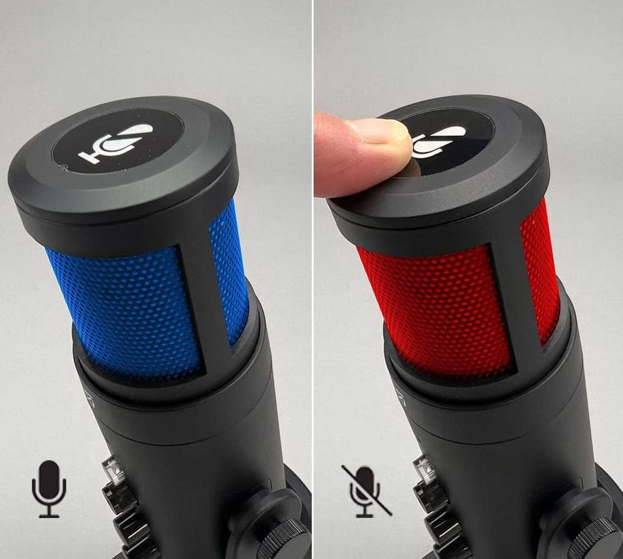 Microphone USB à condensateur, RGB, Réverbération Gaming Enregistrements, Réunions