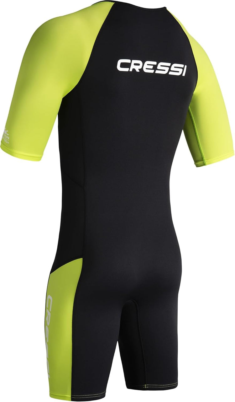 CRESSI Tiburon Man Shorty Wetsuit 2mm Combinaison Plongée Courte Natation Sport Aquatique Néoprène/Elastane Ultra-Extensible Taille M