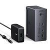 UGREEN Docking Station 14 en 1 Hub USB C Triple Affichage pour Windows 2 HDMI, DisplayPort, 3 Moniteurs 4K, 10Gbps USB-A/C, PD 100W Charge, RJ45 Gigabit, SD TF, Multi Data Ports 3A2C, Audio 3.5mm