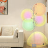 Lampadaire sur Pied Salon Projecteur RGB 5 Têtes d'éclairage Réglables Lumière d'Ambiance LED 3000K,Lampe Coucher de Soleil Filtres de Couleur Interchangeables
