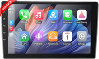 Autoradio 2 DIN (17.8x10cm), Android 15, Écran IPS 10 Pouces, 4Go+64Go Car Stereo avec Apple CarPlay & Android Auto sans Fil, 25 Thèmes UI, Bluetooth, Radio FM/RDS, Universel