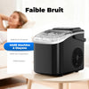 Machine à Glaçons, 12kg en 24h, Portable Machine a Glacons avec Cuillère à Glace, 8 Glaçons en 6-8 Minutes, Autonettoyante