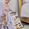 Trotteur en Bois Pour Bébé, Centre d'Activités Multiples Montessori Pour Garçons Et Filles de 12+ Mois, Jouet Éducatif à Pousser Et à Tirer