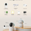Caméra Surveillance 4K 8MP WiFi Intérieure, 2,4G/5GHz 360° IP Caméra Bébé, Détection de Personne/Animaux/Pleurs, Audio Bidirectionnel, Vision Nocturne, avec Carte Mémoire 64Go