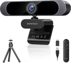 Webcam 4K, Webcam PC Ultra HD 1/2.55