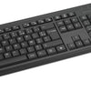 Kensington KM270 EQ Set Clavier sans Fil Rechargeable et Souris silencieuse ambidextre pour PC, 2.4GHz & BT 5.0, résistant aux éclaboussures, AZERTY ISO - NOIR