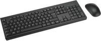 Kensington KM270 EQ Set Clavier sans Fil Rechargeable et Souris silencieuse ambidextre pour PC, 2.4GHz & BT 5.0, résistant aux éclaboussures, AZERTY ISO - NOIR