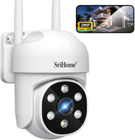 Caméra Surveillance WiFi Extérieure 1080p Caméra de sécurité Vision Nocturne Suivi Automatique Détection Mouvement