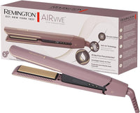 Remington AIRvive Lisseur Cheveux Technologie Ionic Air : résultats de coiffage longue durée Revêtement ultra-céramique avec micro-actifs plaques étroites,écran LCD, 150-230°C Fer à lisser