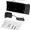 Radio Reveil Projecteur Plafond 180° FM Numérique, Grand Écran LED, Chargeur USB, Double Alarme, 12/24H, Snooze, Horloge Projection Plafond