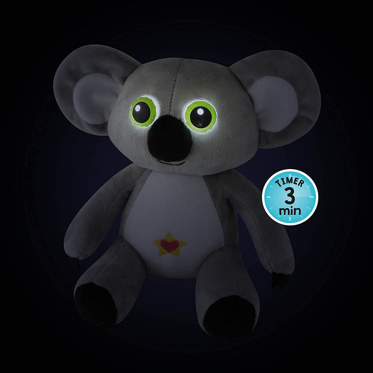 Peluche Koala 38cm Yeux Fluorescent Dans Le Noir Timer Pour Bebe Enfant La Nuit