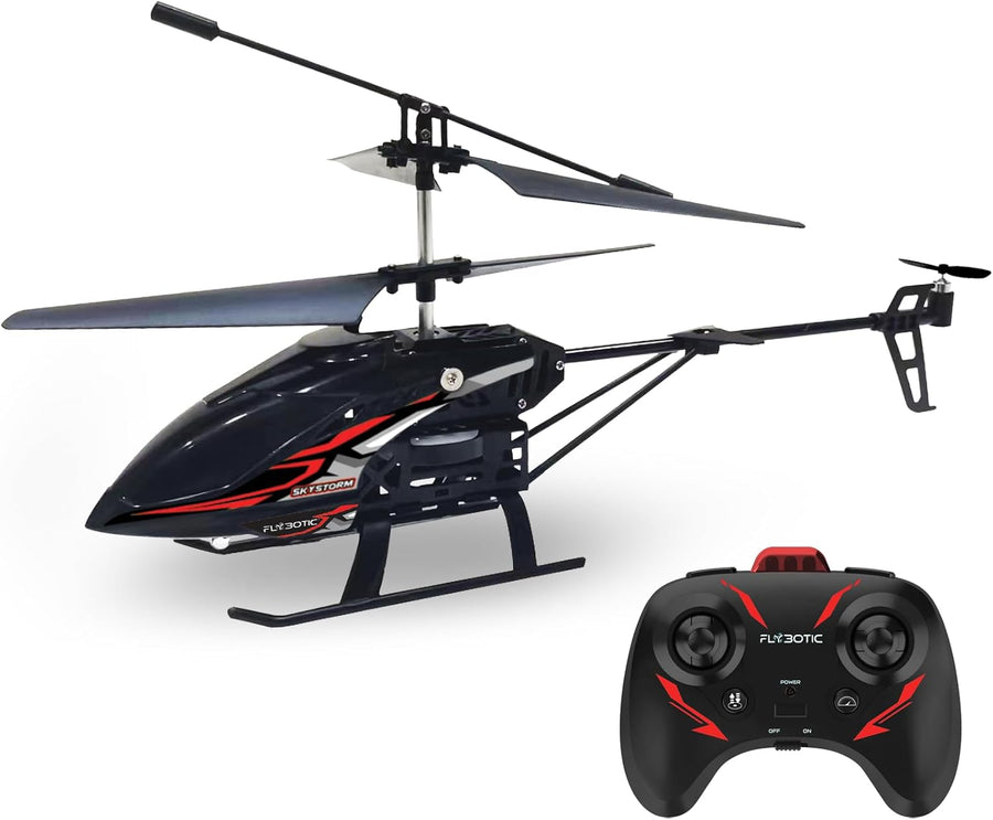 Hélicoptère Radiocommandé 3 Canaux – Gyroscope & Rotor Coaxial pour Stabilité – Vol Stationnaire – Effets Lumineux – Batterie Incluse – Jouet RC Enfant dès 8 Ans