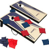 Cornhole Jeu d'extérieur Pliable avec 2 Planches et 8 Sacs de Lancer (Rouge et Bleu) Facile à Transporter, idéal pour Le Jardin, la Plage et Le Camping
