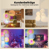 Lampadaire sur Pied Salon Projecteur RGB 5 Têtes d'éclairage Réglables Lumière d'Ambiance LED 3000K,Lampe Coucher de Soleil Filtres de Couleur Interchangeables