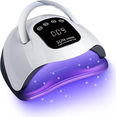 Lampe à ongles LED UV 320 W pour ongles en gel avec 72 perles de lampe, écran tactile 4 minuteries et capteur automatique Idéal pour le salon à domicile, sèche vernis à ongles