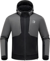 Veste moto homme Taille L hiver avec protections CE aux épaules et aux coudes,équipement de protection,doublure amovible pour protéger du froid et du vent en toutes saisons Noir