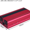 Power Inverter, 2000W DC 12V à AC 110V Car Power Inverter Converter Adaptateur de Chargeur USB